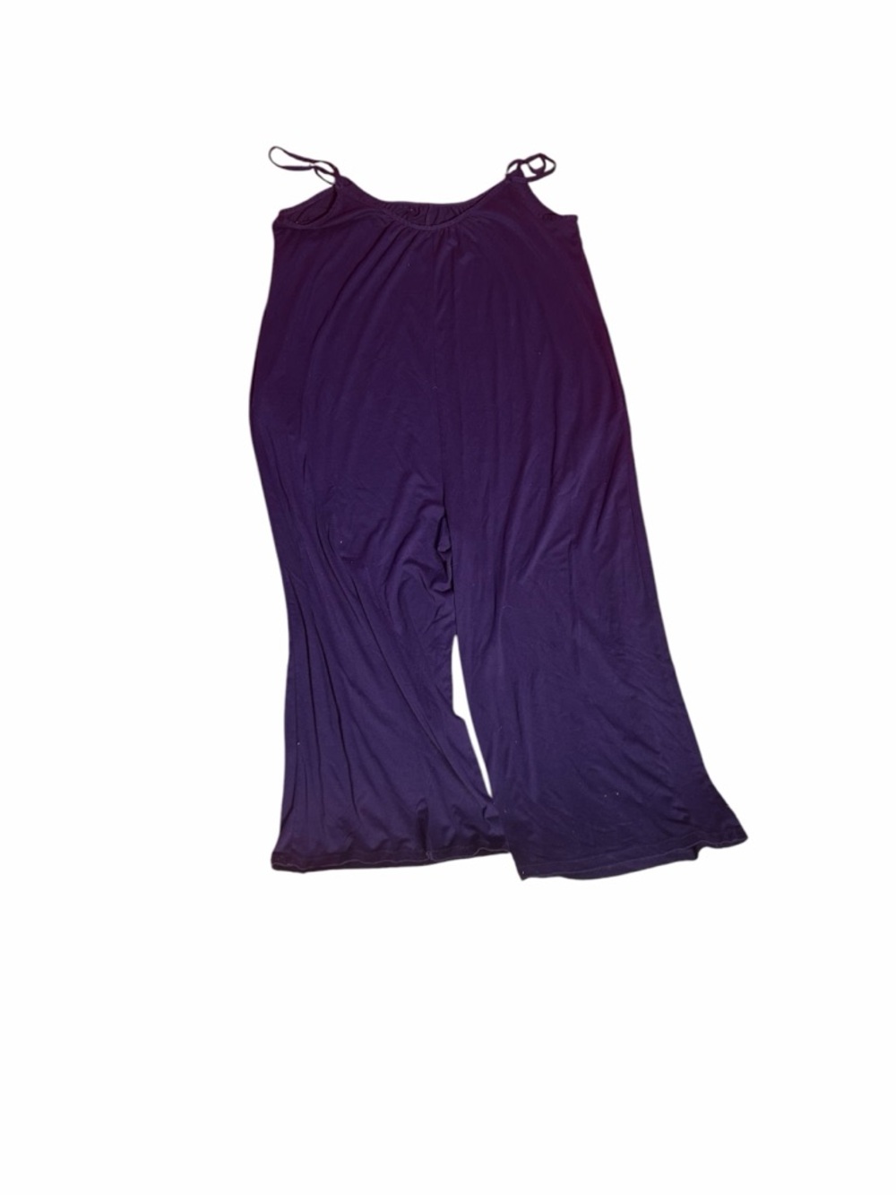Sleeveless Wide-Leg Jumpsuit in Deep Purple